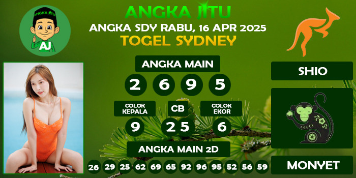 Prediksi Angka Jitu Sdy Rabu 16 April 2025
