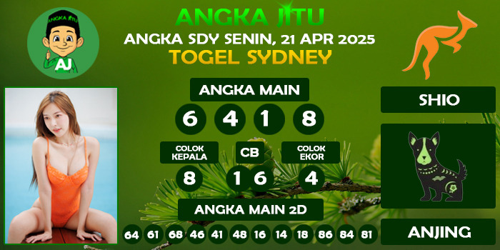 Prediksi Angka Jitu Sdy Senin 21 April 2025