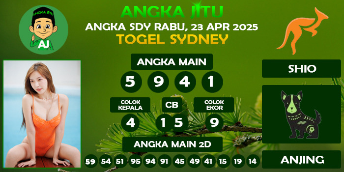 Prediksi Angka Jitu Sdy Rabu 23 April 2025