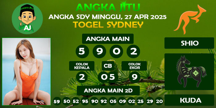Prediksi Angka Jitu Sdy Minggu 27 April 2025