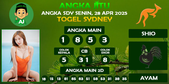 Prediksi Angka Jitu Sdy Senin 28 April 2025