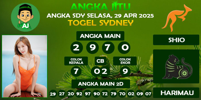 Prediksi Angka Jitu Sdy Selasa 29 April 2025