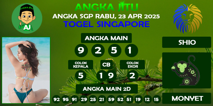 Prediksi Angka Jitu Sgp Rabu 23 Maret 2025