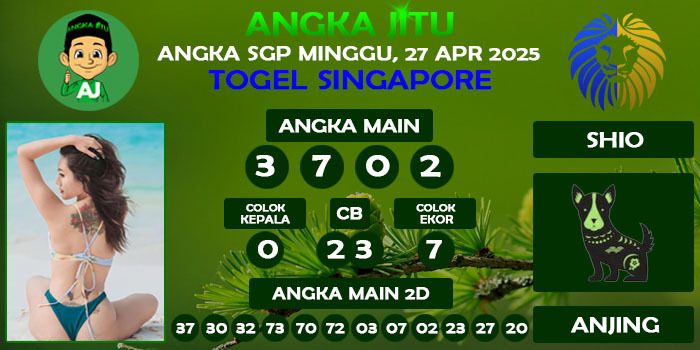 Prediksi Angka Jitu Sgp Minggu 27 Maret 2025