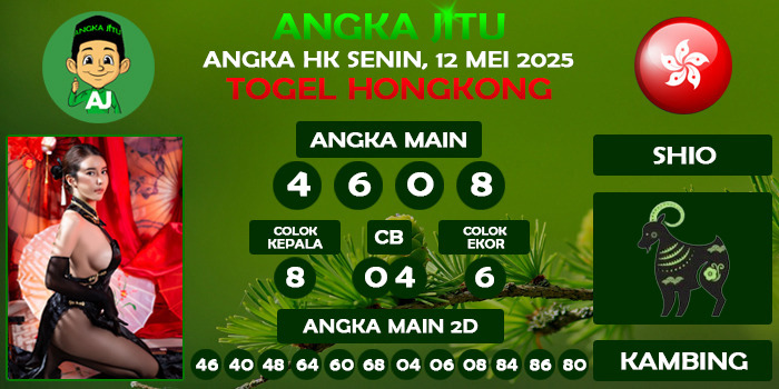 Prediksi Angka Jitu Hk Senin 12 Mei 2025
