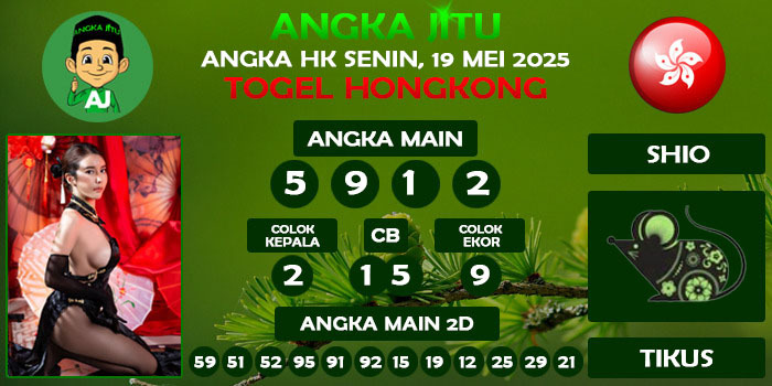 Prediksi Angka Jitu Hk Senin 19 Mei 2025