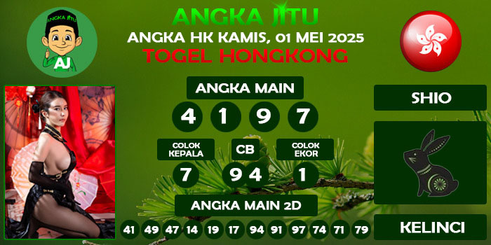 Prediksi Angka Jitu Hk Kamis 01 Mei 2025