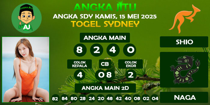 Prediksi Angka Jitu Sdy Kamis 15 Mei 2025