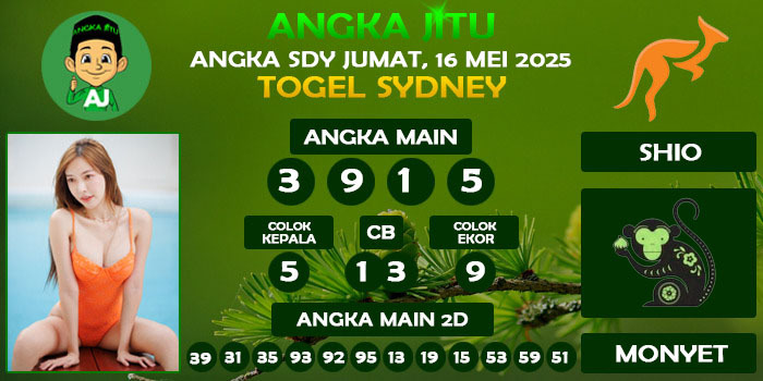 Prediksi Angka Jitu Sdy Jumat 16 Mei 2025