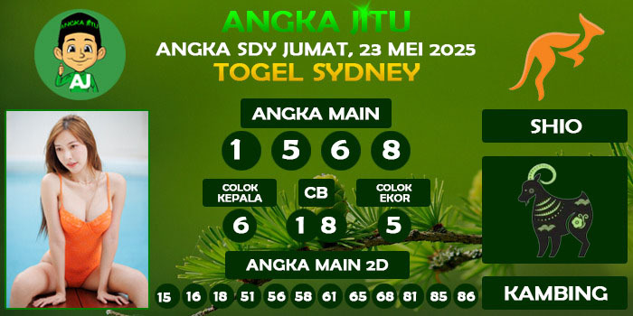 Prediksi Angka Jitu Sdy Jumat 23 Mei 2025