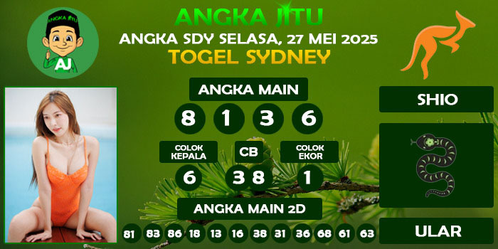 Prediksi Angka Jitu Sdy Selasa 27 Mei 2025