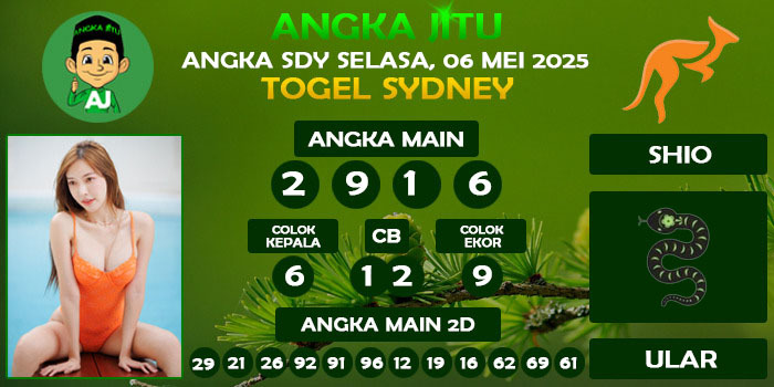 Prediksi Angka Jitu Sdy Selasa 06 Mei 2025