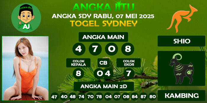 Prediksi Angka Jitu Sdy Rabu 07 Mei 2025