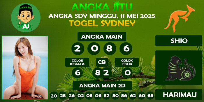Prediksi Angka Jitu Sdy Minggu 11 Mei 2025