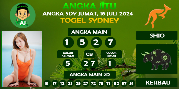 Prediksi Angka Jitu Sdy Jumat 18 Juli 2025