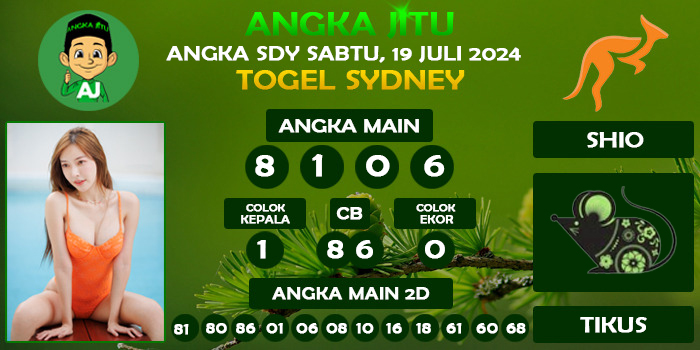 Prediksi Angka Jitu Sdy Sabtu 19 Juli 2025