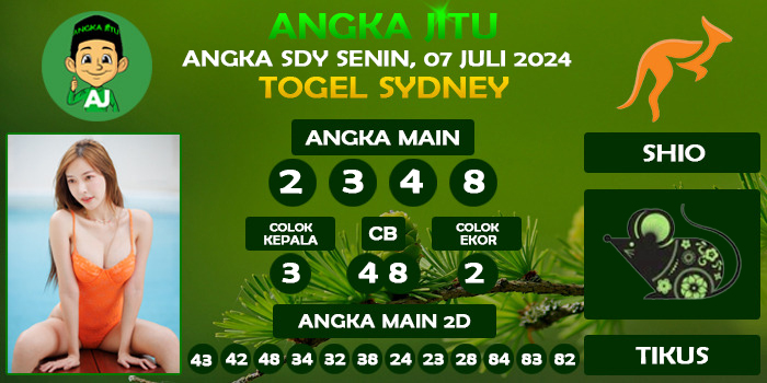 Prediksi Angka Jitu Sdy Senin 07 Juli 2025