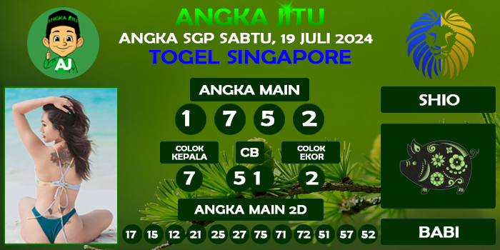 Prediksi Angka Jitu Sgp Sabtu 19 Juli 2025