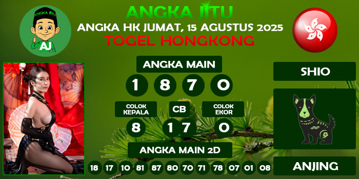 Prediksi Angka Jitu Hk Jumat 15 Agustus 2025