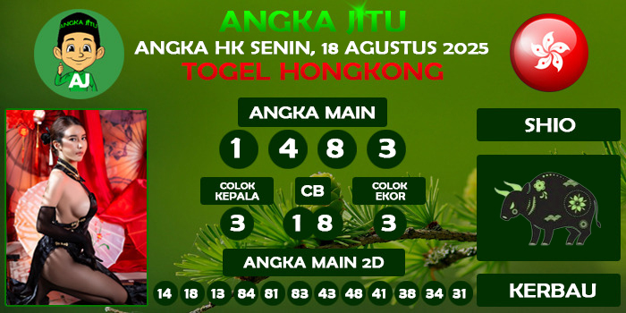 Prediksi Angka Jitu Hk Senin 18 Agustus 2025