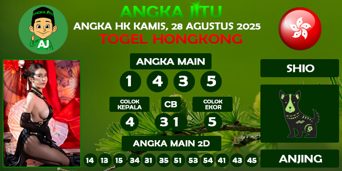 Prediksi Angka Jitu Hk Kamis 28 Agustus 2025