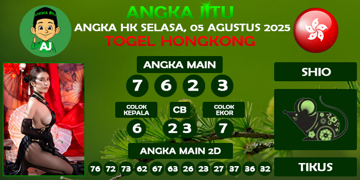 Prediksi Angka Jitu Hk Selasa 05 Agustus 2025