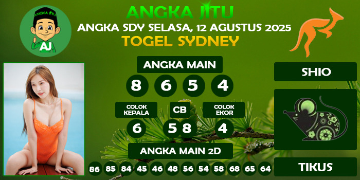 Prediksi Angka Jitu Sdy Selasa 12 Agustus 2025