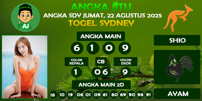 Prediksi Angka Jitu Sdy Jumat 22 Agustus 2025