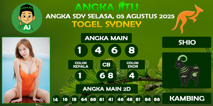 Prediksi Angka Jitu Sdy Selasa 05 Agustus 2025