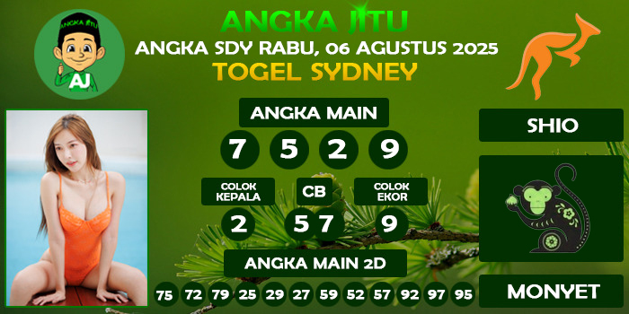 Prediksi Angka Jitu Sdy Rabu 06 Agustus 2025