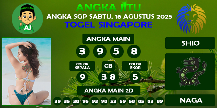 Prediksi Angka Jitu Sgp Sabtu 16 Agustus 2025