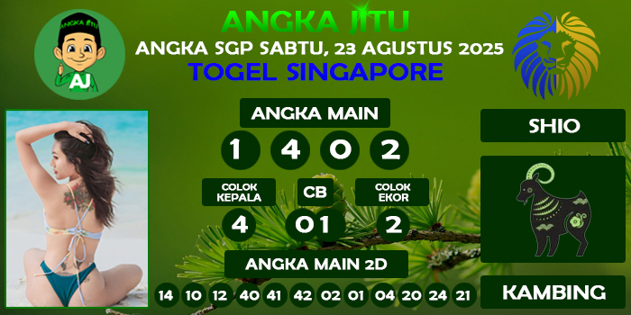 Prediksi Angka Jitu Sgp Sabtu 23 Agustus 2025
