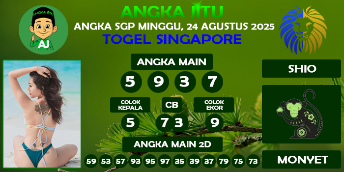 Prediksi Angka Jitu Sgp Minggu 24 Agustus 2025