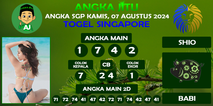 Prediksi Angka Jitu Sgp Kamis 07 Agustus 2025