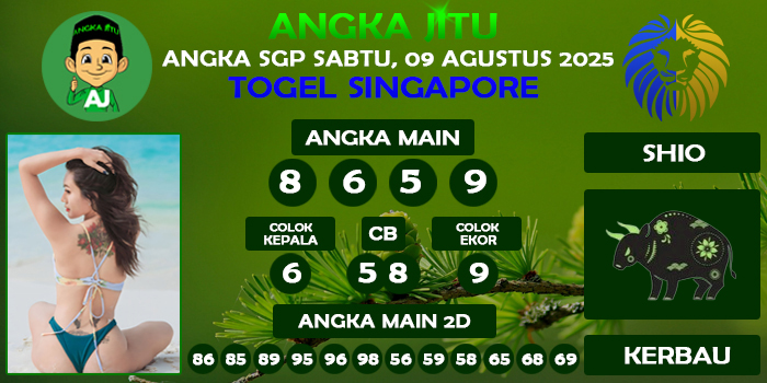 Prediksi Angka Jitu Sgp Sabtu 09 Agustus 2025