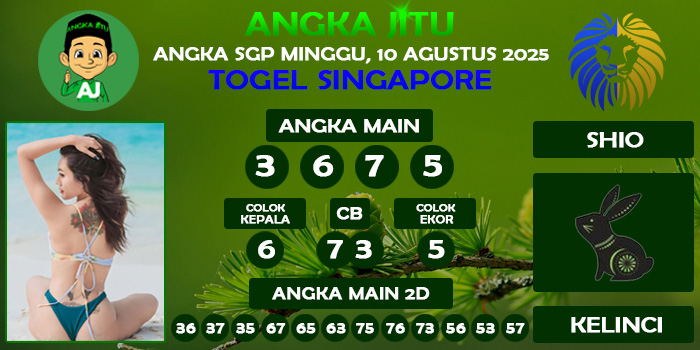 Prediksi Angka Jitu Sgp Minggu 10 Agustus 2025