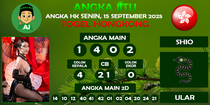 Prediksi Angka Jitu Hk Senin 15 September 2025
