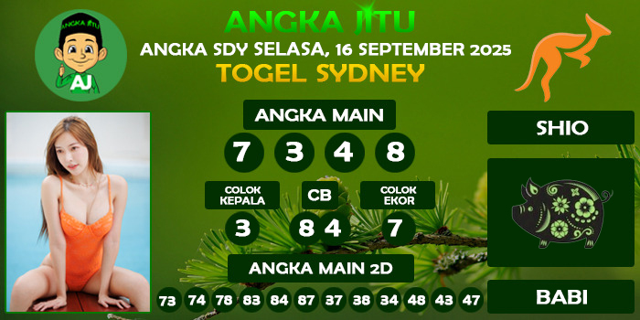 Prediksi Angka Jitu Sdy Selasa 16 September 2025