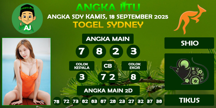 Prediksi Angka Jitu Sdy Kamis 18 September 2025
