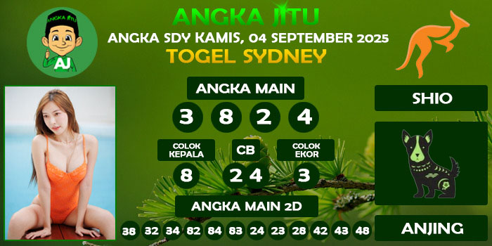 Prediksi Angka Jitu Sdy Kamis 04 September 2025