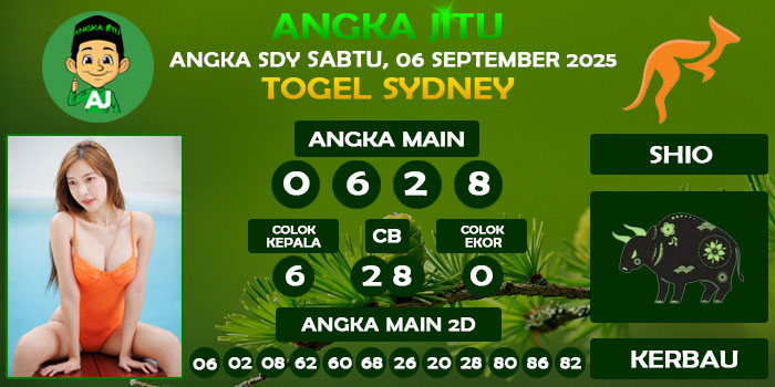 Prediksi Angka Jitu Sdy Sabtu 06 September 2025