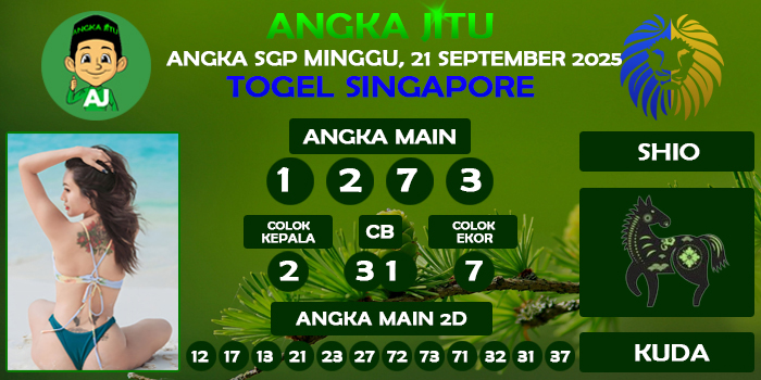 Prediksi Angka Jitu Sgp Minggu 21 September 2025
