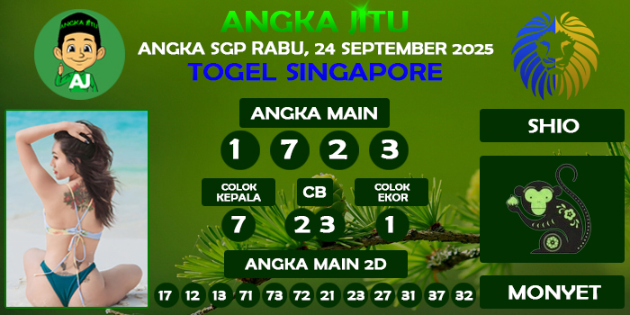 Prediksi Angka Jitu Sgp Rabu 24 September 2025