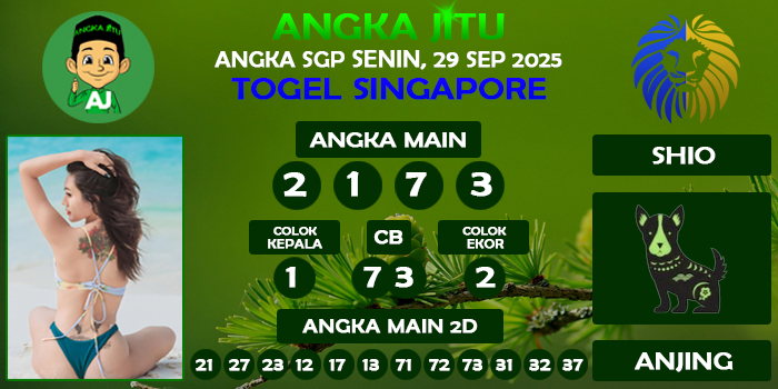 Prediksi Angka Jitu Sgp Senin 29 September 2025