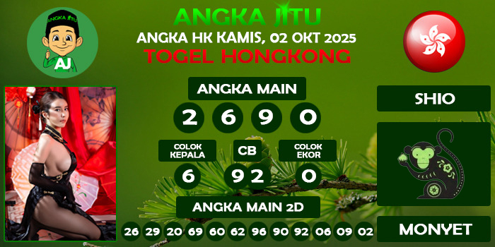 Prediksi Angka Jitu Hk Kamis 02 Oktober 2025