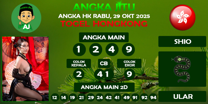 Prediksi Angka Jitu Hk Rabu 29 Oktober 2025