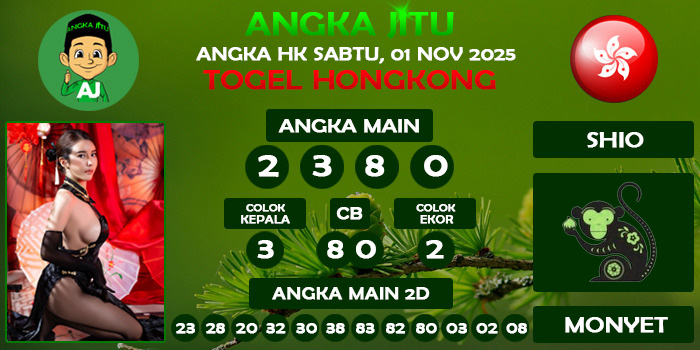 Prediksi Angka Jitu Hk Sabtu 01 November 2025