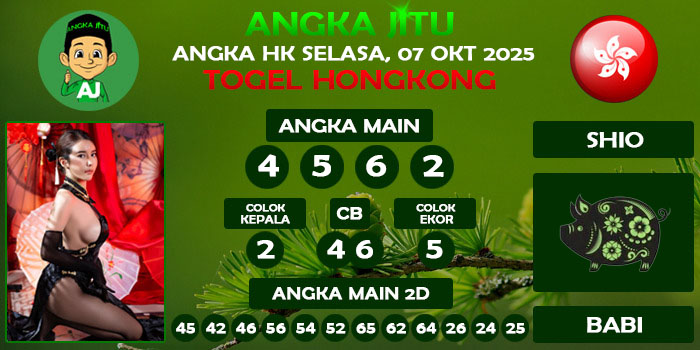 Prediksi Angka Jitu Hk Selasa 07 Oktober 2025