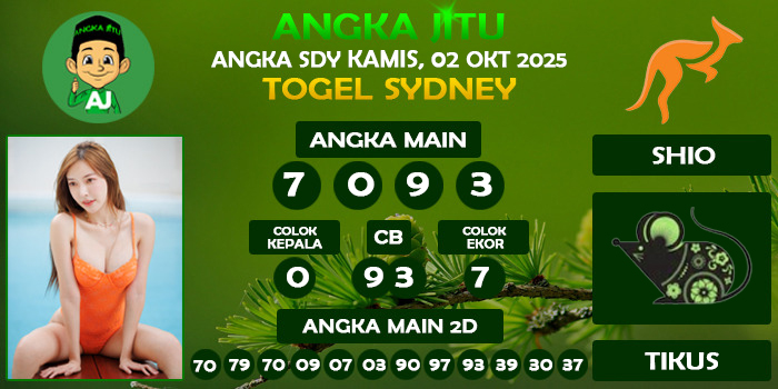 Prediksi Angka Jitu Sdy Kamis 02 Oktober 2025