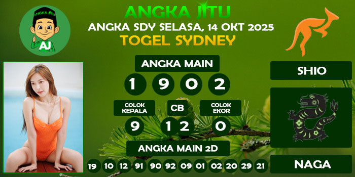 Prediksi Angka Jitu Sdy Selasa 14 Oktober 2025